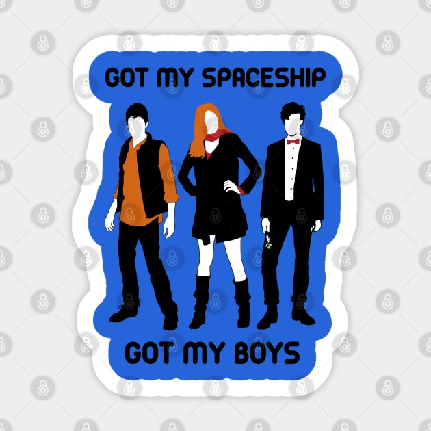 Got My Spaceship Sticker by saniday